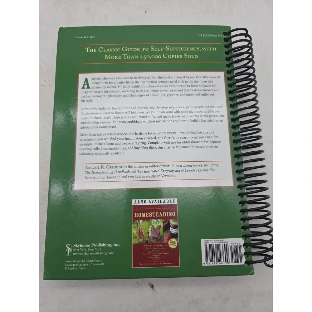 Back to Basics: A Complete Guide to Traditional Skills Back to Basics HardCover